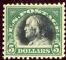 Image #1 of auction lot #1194: (524) $5.00 Franklin 1918 issue. NH, trivial gum bend, centered F-VF....