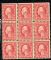 Image #1 of auction lot #1191: (505) 5 rose error block of 9. Couple natural gum bends, HR at top ce...