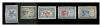 Image #1 of auction lot #1260: (C20-C24) Zeppelin overprints og hrs. F-VF set...