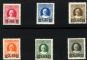 Image #1 of auction lot #1432: (35-40) Surcharges all signed three times and with a Friedl cert. og F...