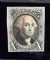 Image #1 of auction lot #1124: (2) 10¢ 1847 Washington issue. Used with faint red cancel.  Three+ mar...
