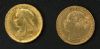 Image #1 of auction lot #1003: Great Britain young and veiled head sovereigns from 1876 and 1888 both...