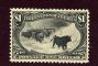 Image #1 of auction lot #1222: (292) $1.00 Cattle in the Storm issue. OG., trivial gum disturbance an...