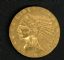 Image #1 of auction lot #1001: United States 1914-D five-dollar Indian gold in circulated condition. ...