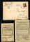 Image #1 of auction lot #551: Three Bohemia-Moravia postal card and receipts 1943-45 from the Theres...