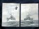 Image #1 of auction lot #1117: Group of WWI memorabilia. Includes two oversized postcards of naval sh...
