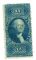 Image #1 of auction lot #1289: (R97f) milky blue perfed Fine...