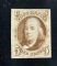 Image #1 of auction lot #1119: (1) 5¢ Franklin 1847 issue. No gum, 1972 APS certificate (12561) state...