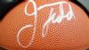 Image #2 of auction lot #1082: Jason Kidd autographed basketball and COA from when he was playing for...