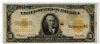 Image #1 of auction lot #1032: United States ten dollars 1922 gold currency in circulated condition. ...