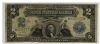 Image #1 of auction lot #1037: United States two dollars 1899 silver certificate in heavily circulate...