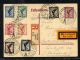 Image #1 of auction lot #603: Germany Zeppelin cacheted registered multifranked First Flight cover c...