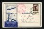 Image #1 of auction lot #606: Germany Graf Zeppelin Roessler cacheted First Flight card cancelled in...