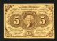 Image #1 of auction lot #1035: United States five cents George Washington fractional currency appeari...