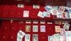 Image #4 of auction lot #74: US mint stamps all encased in plastic in felt and in wooden chest draw...