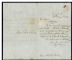 Image #1 of auction lot #623: (1) four margin copy just clearing at top tied on a folded letter by a...