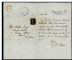 Image #2 of auction lot #623: (1) four margin copy just clearing at top tied on a folded letter by a...