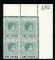 Image #1 of auction lot #1363: (113a) corner block hinged in the margin o/w NH F-VF...