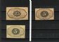 Image #1 of auction lot #1036: U.S. Fractional Currency. Three pieces. Two one-sided specimens and a ...