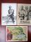 Image #1 of auction lot #690: Third Reich Propaganda Postcards. Three items. Two cards are posted, e...
