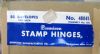 Image #3 of auction lot #1001: Fifty 1000 Dennison green package stamp hinges in the original box. Ap...