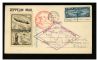 Image #1 of auction lot #519: (C15) $2.60 1930 Zeppelin issue franked on a Roessler fight cover. Tie...