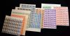 Image #1 of auction lot #1122: (756-765) Complete set of Imperf Park sheets. NH complete sheet of 50,...