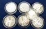 Image #1 of auction lot #1135: Seven bird sterling silver round medals weighting about twelve ounce...