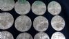 Image #3 of auction lot #1053: United States 100 uncirculated 2016 one ounce Silver Eagles in tubes....