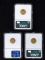 Image #1 of auction lot #1042: Three United States 2 1/2 dollars Liberty gold coins in NGC holders al...