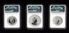Image #2 of auction lot #1092: Australia three 2021-22 two-ounce silver coins Wedge-Tailed Eagle Firs...