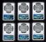 Image #1 of auction lot #1058: United States six silver coin sets of Morgan/Peace Silver Dollar comme...