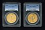 Image #2 of auction lot #1024: United States two 1924 St. Gaudens twenty dollars gold coins graded by...
