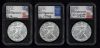 Image #2 of auction lot #1080: United States two sets of three each 2021 W one-ounce American Silver ...