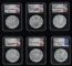 Image #4 of auction lot #1068: United States seventeen American Eagles one ounce .999 silver coins co...