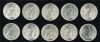Image #2 of auction lot #1055: United States four rolls of Peace Silver Dollars consisting of two 192...