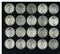 Image #1 of auction lot #1060: United States three rolls of Peace Silver Dollars consisting of two 19...