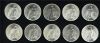 Image #2 of auction lot #1060: United States three rolls of Peace Silver Dollars consisting of two 19...