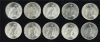 Image #3 of auction lot #1060: United States three rolls of Peace Silver Dollars consisting of two 19...