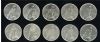 Image #2 of auction lot #1067: United States 1927 P Peace Dollar roll having coins which appear to be...