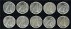 Image #3 of auction lot #1067: United States 1927 P Peace Dollar roll having coins which appear to be...