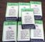 Image #2 of auction lot #1011: Seven Dennison unopened green package stamp hinges from the 1960s. Con...