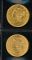 Image #2 of auction lot #1027: United States two twenty dollar gold coins appears to be in almost unc...