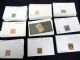 Image #1 of auction lot #100: A red box filled with primarily classics arranged on 102 size salescar...