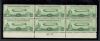 Image #1 of auction lot #1257: (C18) 50 1933 Zeppelin plate block of six. NH with the usual gum bend...