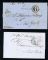 Image #1 of auction lot #565: Puerto Rico two stampless folded letter covers 1860-1869 both having t...
