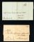 Image #1 of auction lot #488: Two United States fumigated stampless covers canceled in 1820 one in...