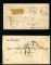 Image #1 of auction lot #635: Two British India stampless covers one cancelled in 1876, mailed to Pa...