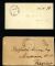 Image #1 of auction lot #555: Confederate States two stampless covers one cancelled in Middleburg, V...