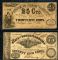 Image #1 of auction lot #1021: Two North Carolina 1862-1866 Civil War currency consisting of twenty-f...